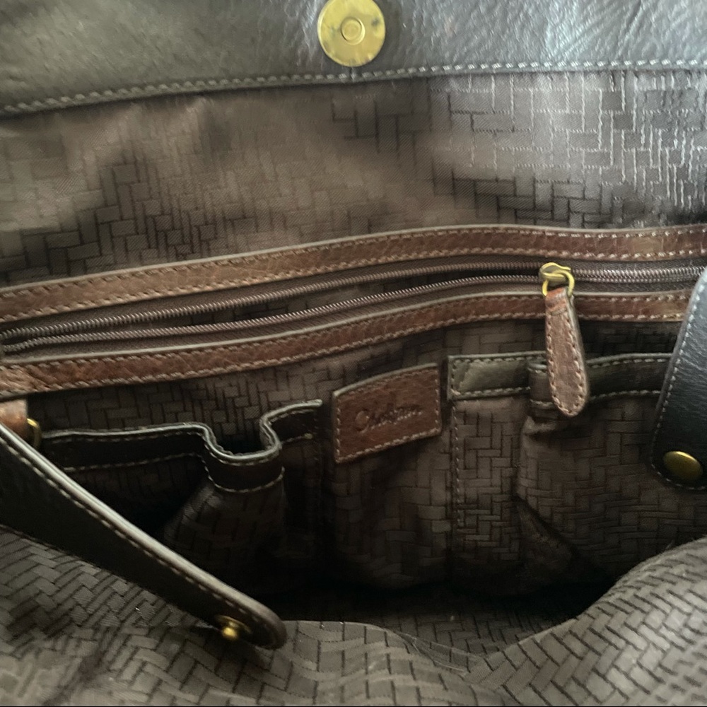 Cole Haan Sloan woven tote brown suede - Picture 10 of 10